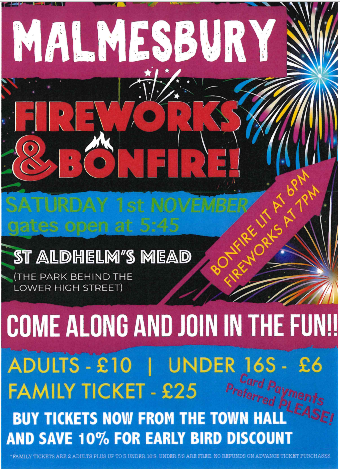 Malmesbury Fireworks & Bonfire